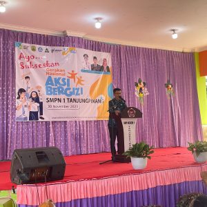 Pemberian Tablet Tambah Darah di SMPN 1, Hasan: Hindarkan Pelajar Derita Anemia 