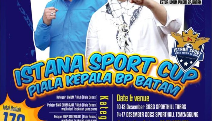 Turnamen Futsal Piala Kepala BP Batam Kategori Pelajar Digelar 14 Desember 2023