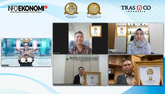 InfoEkonomi.ID dan TRAS N CO Indonesia Sukses Gelar 2 Penghargaan Sekaligus