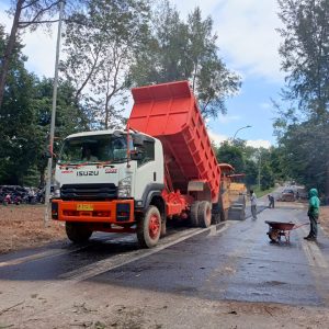Perbaikan Jalan Gajah Mada Yang Amblas Lebih Cepat Dari Perkiraan Awal