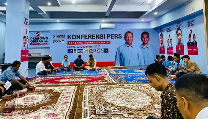 Optimis Menang, TKD Prabowo-Gibran Kepri Gelar Zikir dan Doa Bersama