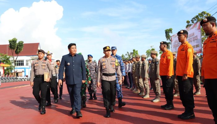 Kapolres dan Bupati Bintan Pimpin Apel Gelar Pasukan Operasi Lilin Seligi 2023