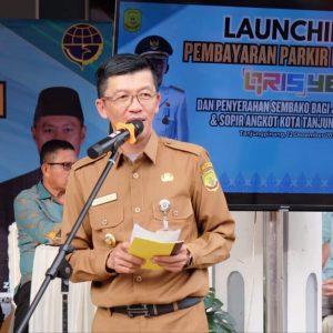Percepatan Digitalisasi, Pj Wako Hasan Launching Pembayaran Parkir Non Tunai