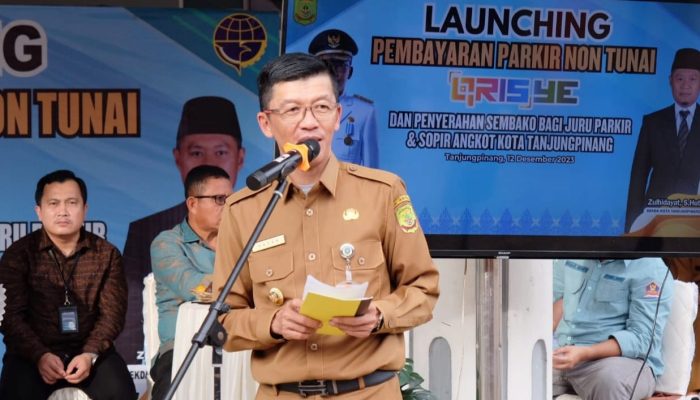 Percepatan Digitalisasi, Pj Wako Hasan Launching Pembayaran Parkir Non Tunai