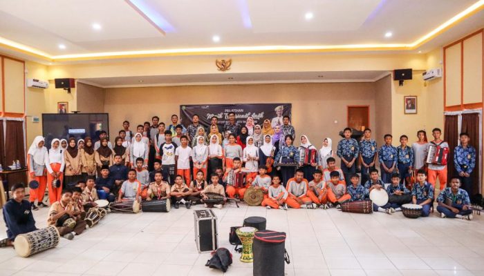 Lestarikan Musik Tradisi, 80 Pelajar SMP Ikuti Pelatihan Musik Tradisi Melayu Kepri