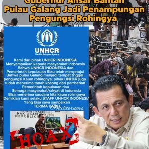 Gubernur Ansar Bantah Pulau Galang Jadi Lokasi Penampungan Pengungsi Rohingya