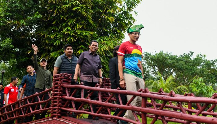 Tinjau Taman Pemancingan Poyotomo di Bintan, Menparekraf Beri Tiga Masukan Penting