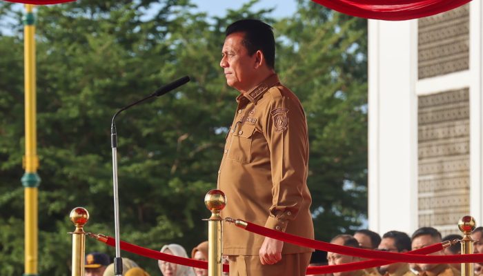Gubernur Ansar Pimpin Apel Awal Tahun 2024, Berpesan Tingkatkan Kinerja