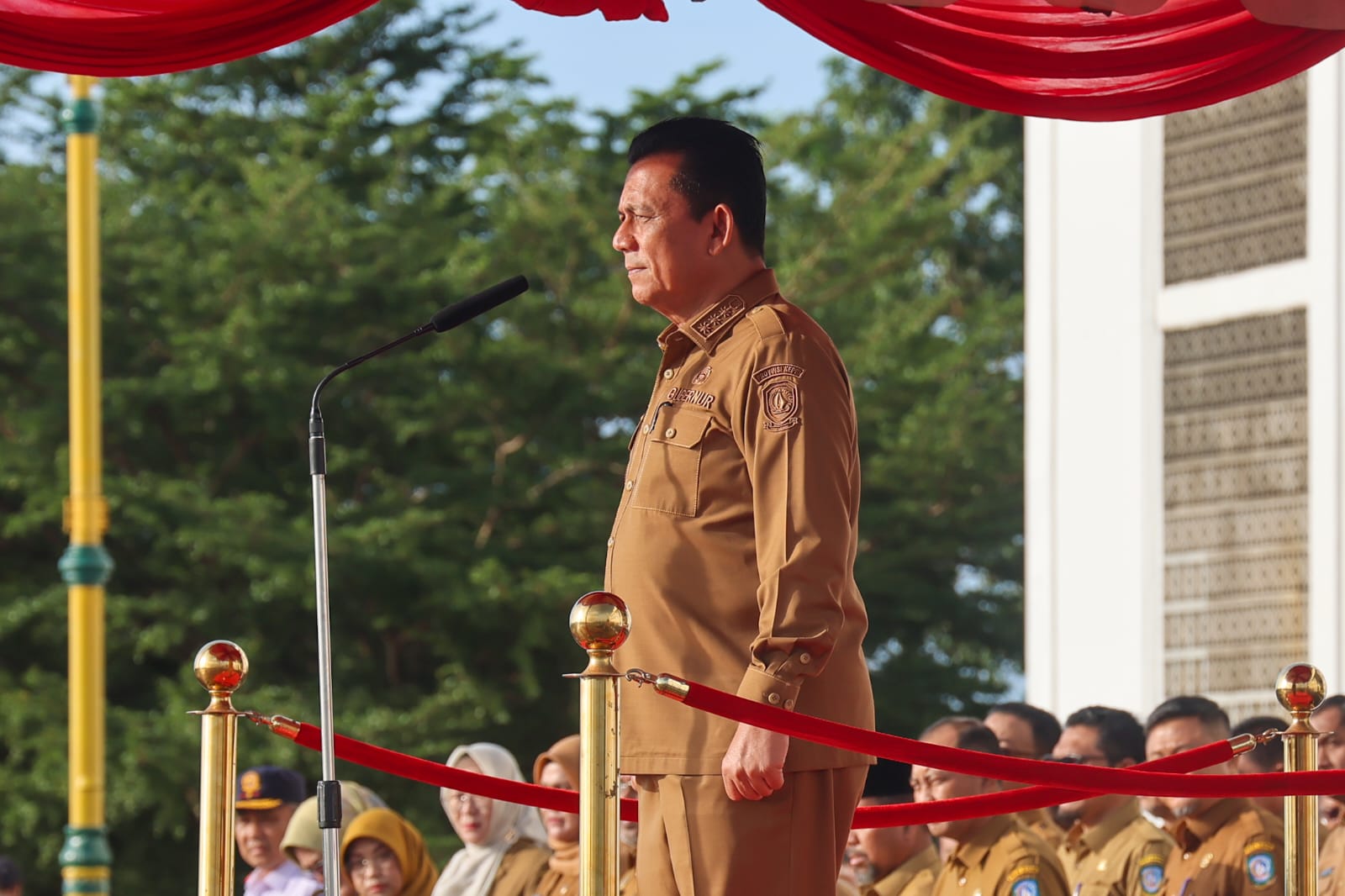 Gubernur Ansar Pimpin Apel Awal Tahun 2024, Berpesan Tingkatkan Kinerja