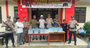 Polsek Tambelan Amankan 213 Botol Miras di Kapal Roro Tanjung Uban-Tambelan-Kalimantan