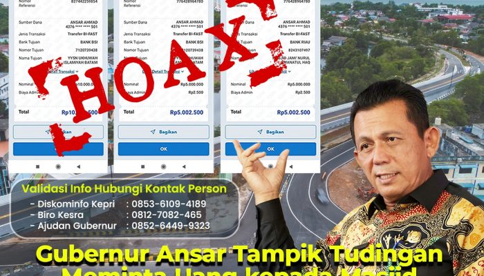 Gubernur Ansar Tampik Tudingan Meminta Uang kepada Masjid