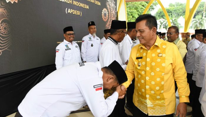 Pengukuhan Apdesi, Gubernur Ansar Berharap Kades Majukan Pembangunan Desa