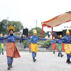 Semarak Hari Jadi Ke-240 Tanjungpinang, Lanud RHF Sajikan Tarian Ayam Didik Dan Flashmob Dance