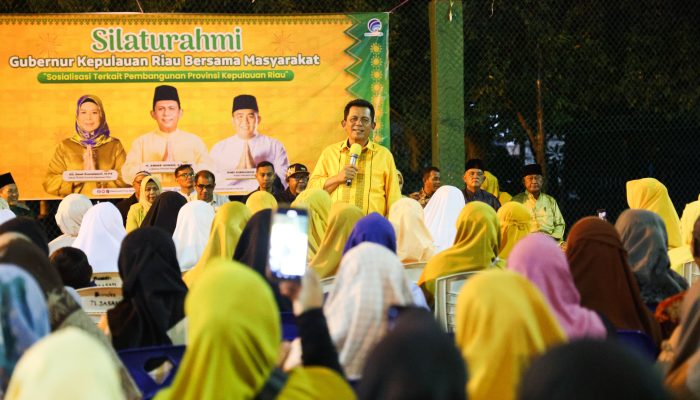 Silaturahmi Dengan Masyarakat Teluk Sebong, Gubernur Ansar Paparkan Capaian Pembangunan