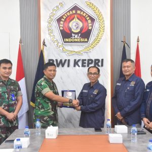 Sahabat Wartawan, Danlanud RHF Kunjungi Kantor PWI Kepri