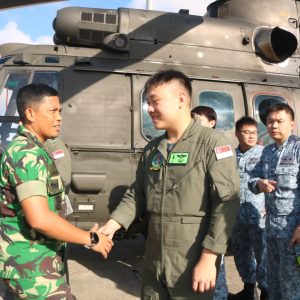 Danlanud RHF Sambut Kedatangan Heli H225M Milik Angkatan Udara Singapura