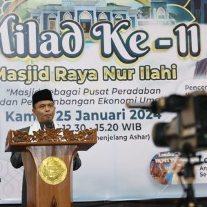 Bazar UMKM dan Lomba Sholawat, Meriahkan Milad ke-11 Masjid Raya Nur Ilahi Dompak