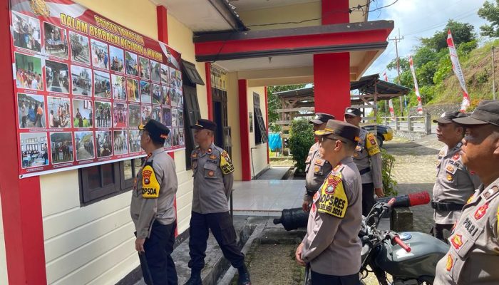 Jelang Pemilu 2024, Kapolda Kepri dan Kapolres Bintan Kunker di Polsek Tambelan