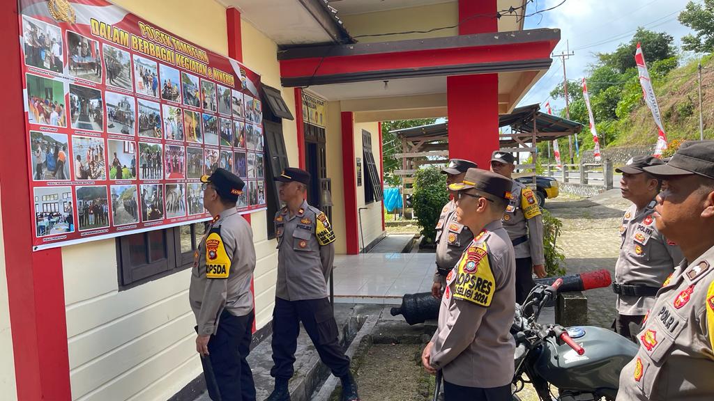 Jelang Pemilu 2024, Kapolda Kepri dan Kapolres Bintan Kunker di Polsek Tambelan