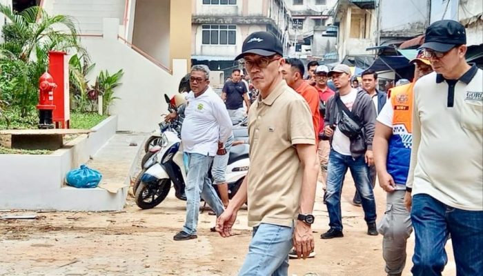 Pasar Baru Tanjungpinang Akan Dipoles Dengan Pengecatan dan Aspal Jalan 