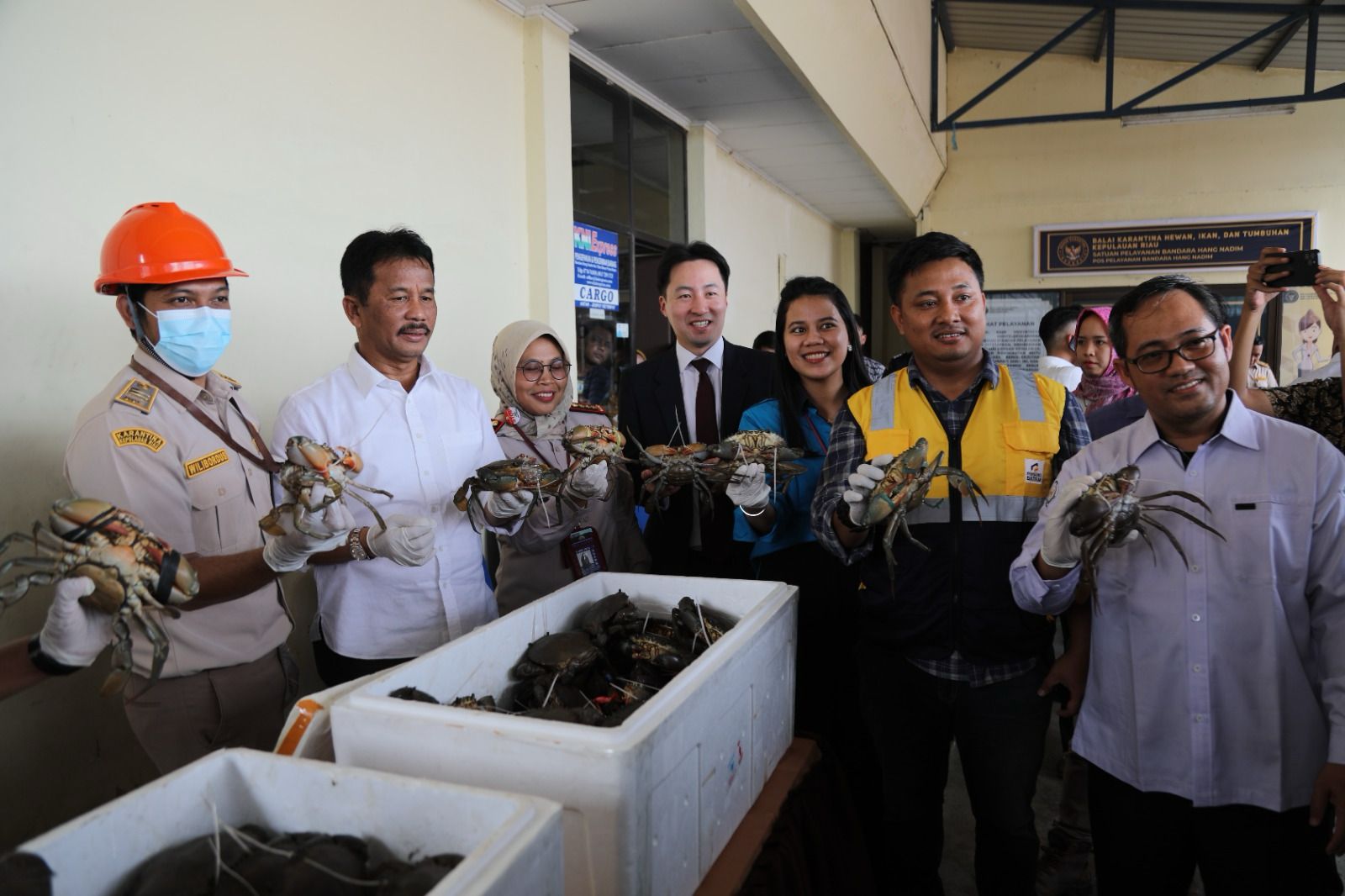 Muhammad Rudi Lepas Ekspor Perdana Kepiting Bakau ke China