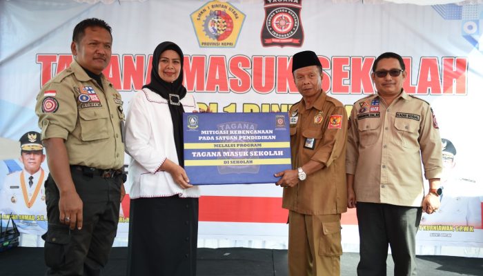 Kunjungi SMKN 1 Bintan Utara, TAGANA Kepri Promosikan Kesadaran Bencana