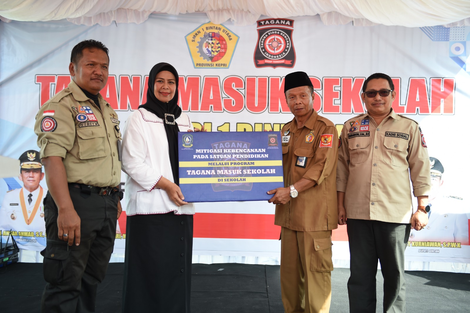 Kunjungi SMKN 1 Bintan Utara, TAGANA Kepri Promosikan Kesadaran Bencana