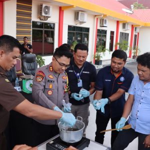 Januari 2024, Polres Bintan Amankan 6 Tersangka Kasus Narkoba Dan BB Sabu 428,09 Gram