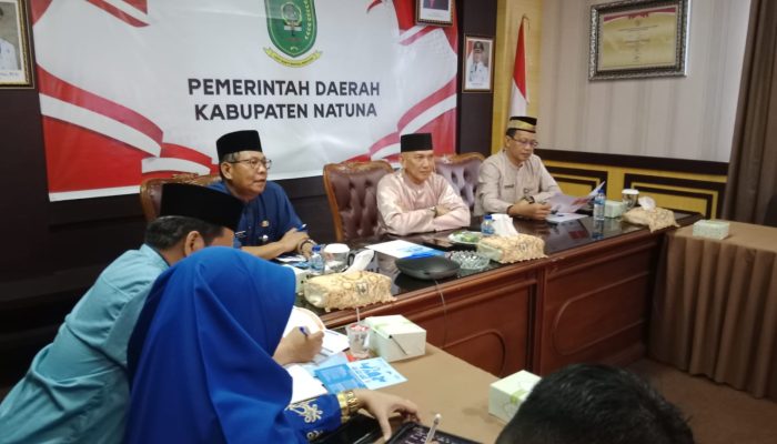 Pemkab Natuna Rapat Virtual Bersama Universitas Esa Unggul Melalui Zoom Meeting