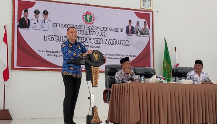 Pimpin Konkerkab Ke-III PGRI Natuna, Rodhial Huda Berikan 3 Pesan Untuk Guru