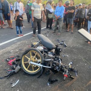 Tabrakan Dua Motor di Jalan Daeng Celak Tanjungpinang, Pengendara Meninggal di Tempat