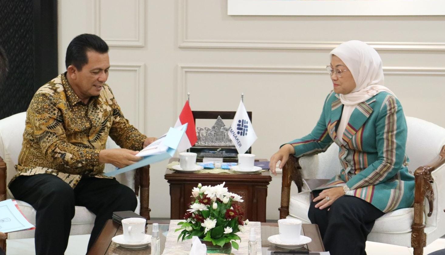 Gubernur Ansar : Menaker RI Bantu Kelengkapan Peralatan BLK Karimun