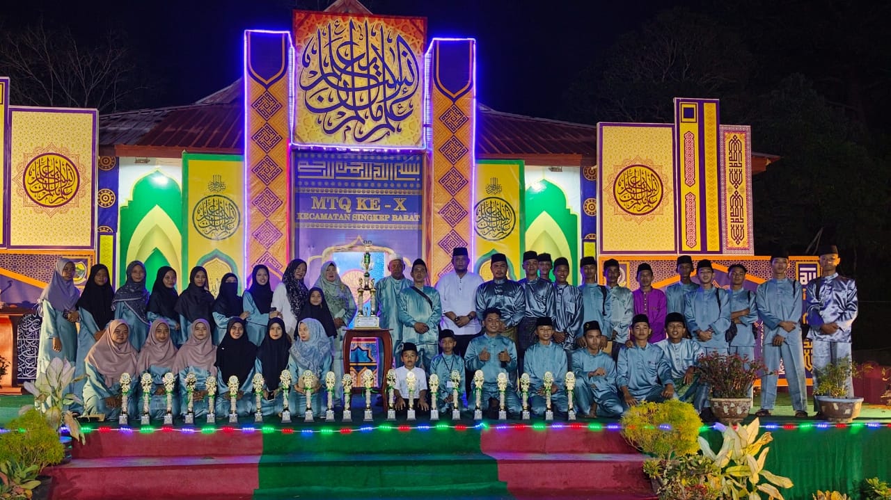 Desa Bakong Kembali Rebut Juara MTQ ke-X Tingkat Kecamatan Singkep Barat di Lingga