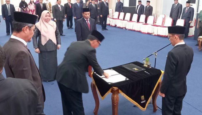 Pj Wako Hasan Lantik 17 Pejabat Pimpinan Tinggi Pratama Pemko Tanjungpinang