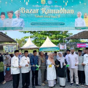 Resmikan Bazar Ramadhan, Elfiani Sandri Berpesan Agar Tidak Patok Harga Mahal 