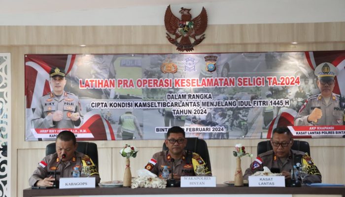Polres Bintan Segera Gelar Operasi Keselamatan Berlalu Lintas, Ini Sasarannya