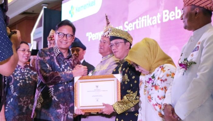 Pemko Tanjungpinang Raih Sertifikat Bebas Frambusia dari Kemenkes RI