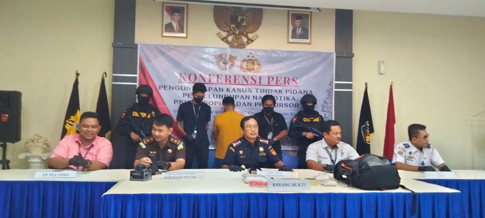 Calon Penumpang Kapal Dibekuk Bawa Sabu 1.057 Gram di Pelabuhan Sri Bayintan Kijang 