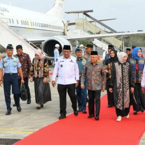 Danlanud RHF Sambut Kunjungan Wapres RI di Kota Tanjungpinang