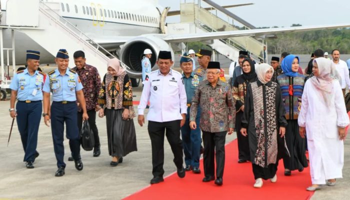 Danlanud RHF Sambut Kunjungan Wapres RI di Kota Tanjungpinang