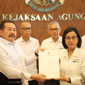 Dugaan Korupsi Fasilitas Kredit  LPEI, Menteri Keuangan RI Temui Jaksa Agung 