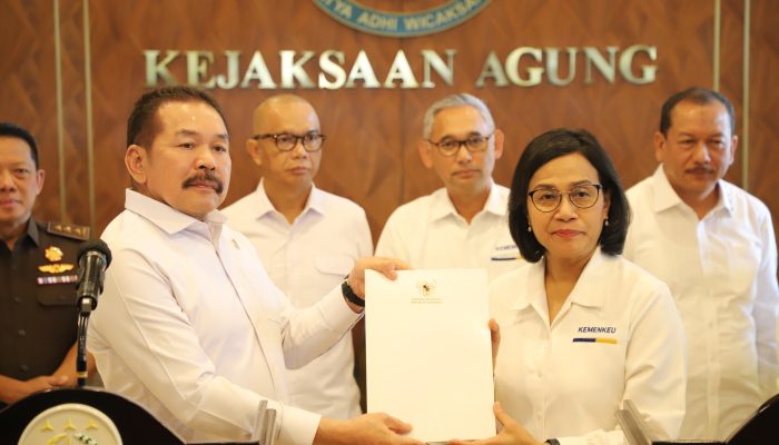 Dugaan Korupsi Fasilitas Kredit  LPEI, Menteri Keuangan RI Temui Jaksa Agung 