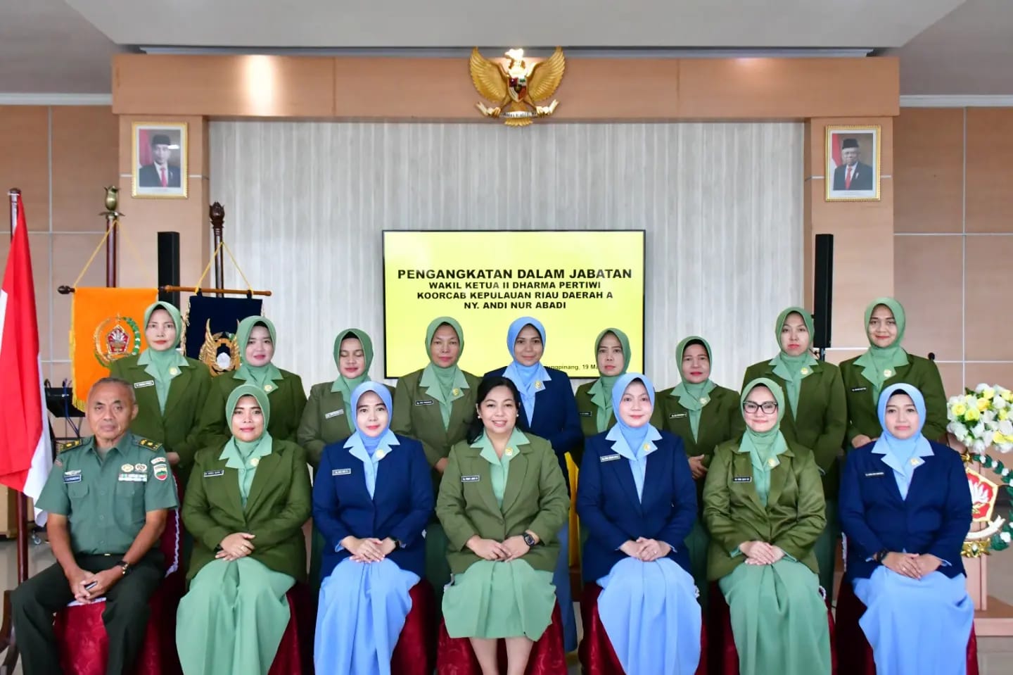 Ny Rehan Andi Nur Abadi Resmi Jabat Waka II Dharma Pertiwi Koorcab Kepri Daerah A