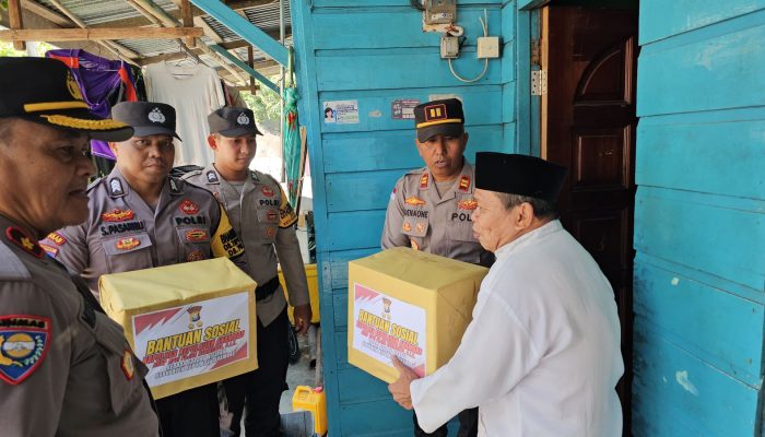Polres Kepulauan Anambas Berikan Bansos Untuk Petugas Fardhu Kifayah