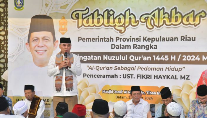 Pemprov Kepri Peringati Nuzulul Qur’an Hadirkan Ustad Fikri Haykal MZ di Masjid Al Muhajirin 