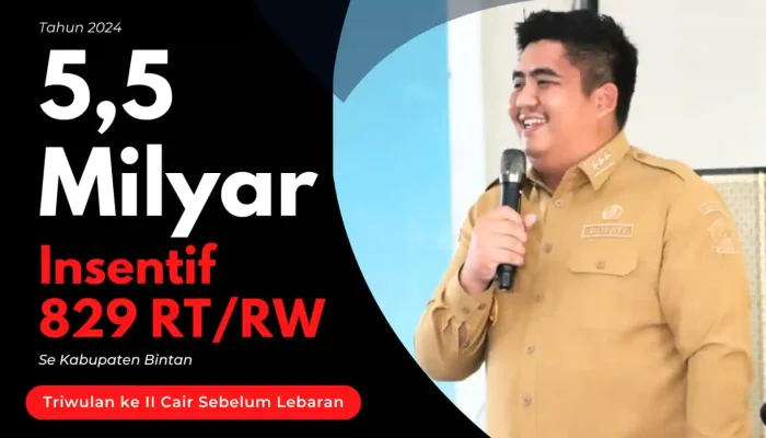 Jelang Idul Fitri 1445 H, 829 RT/RW di Bintan Terima Dana  Insentif