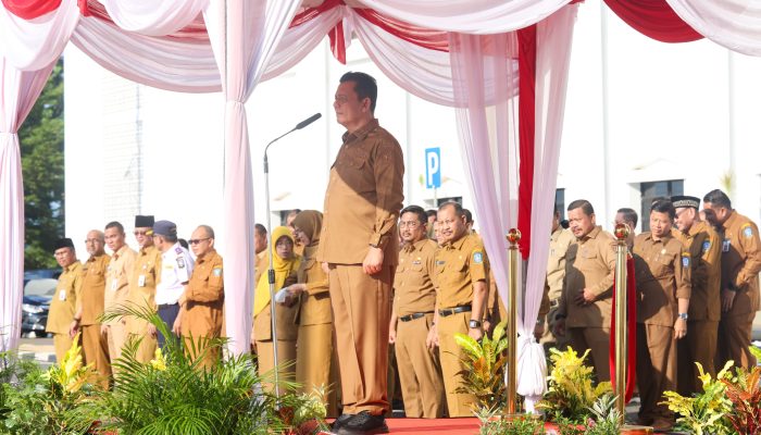 Pasca Libur Idul Fitri, Gubernur Ansar  Pimpin Apel Perdana Pegawai Pemprov Kepri 