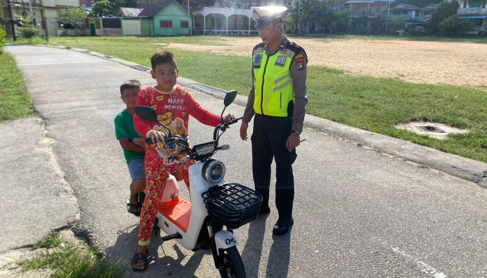 Polres Anambas Tertibkan Pengendara Sepeda Listrik Dibawah Umur 