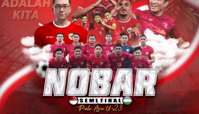 Polresta Tanjungpinang Gelar Nobar Semi Final Piala Asia Indonesia Vs Uzbekistan 