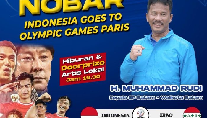 Piala Asia U-23, BP Batam dan Pemko Batam Gelar Nobar Timnas Indonesia vs Irak